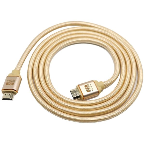 2.0B 2160P 4K Uhd Tv High Lead Gold Braided Cable 3 Meters Compatible with Tv Computer Tablet Etc
