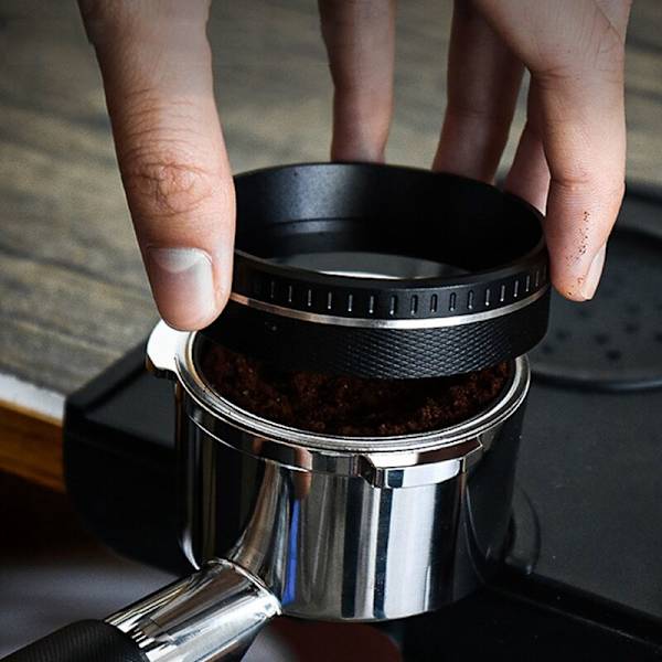 Kaffe Doseringsring - Kaffe Filter Udskiftningsring Sølv Magnetisk Kaffe Doserings Tragt 58mm