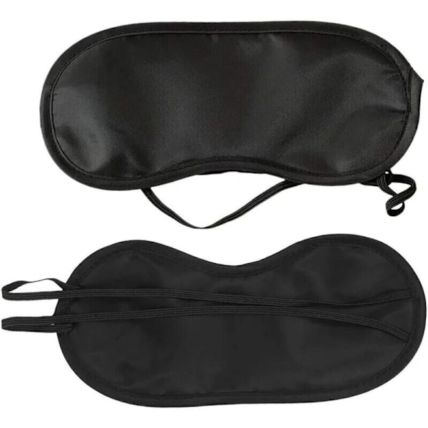 15-pack Mjuka Ögonmasker för Sömn med Näsdyna Svart