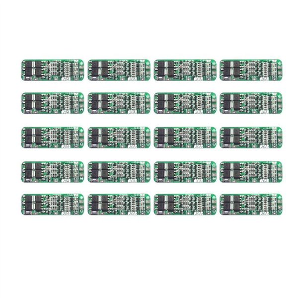 20 stk. 3S 20A 18650 Lithium Batteri Oplader PCB BMS Beskyttelsesplade Li-Ion Opladningsmodul 11.1V 12V 12.6V