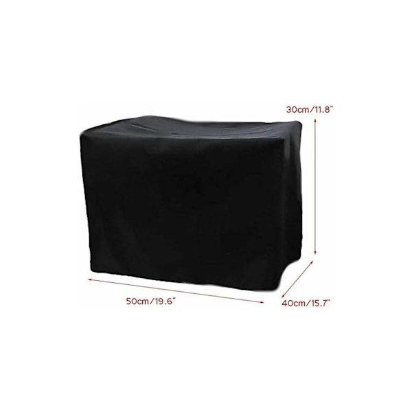 Sort Printer Støvcover, Vandafvisende og Antistatisk Printer Cover Sort Støvcover Printer, Sort Nylon Antistatisk Støvcover 304050cm