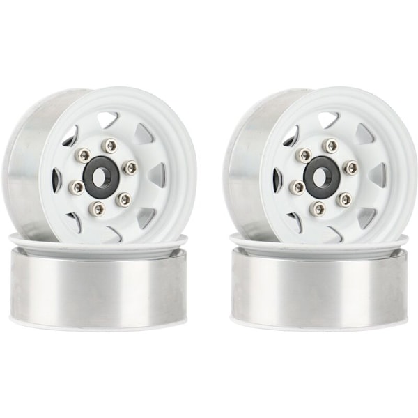 4 kpl 1,55 Beadlock Metal Wheel Rim Hub 1/10 RC-autoon Axial Jr 90069 D90 CC01 LC70, 1