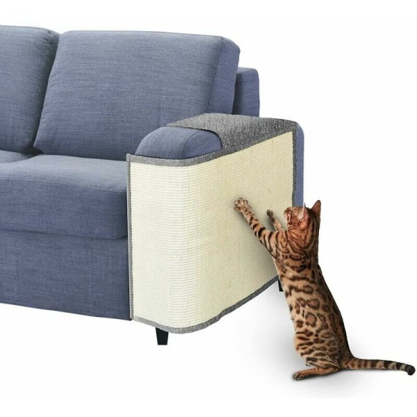 Cat Scratching Sofa Protector, Cat Scratching Matta med naturlig sisal för möbelskydd från katter, Scratching Matt Cover för soffa, stol, soffa
