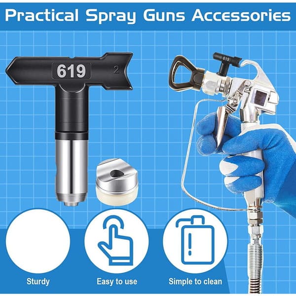 8 stk. malingssprøytetips Reversible spraytips luft spraytips luft sprøytetips for hjem bygninger hage