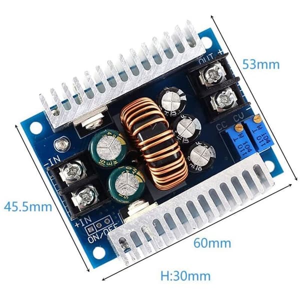 Step Down 300W 20A DC CV Step Down Converter Module DC Power Supply Module 6V-40V till 1.2V-35V Spänningsregulator Reducer 4V 5V