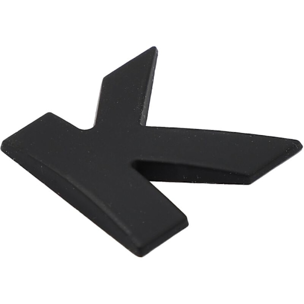 3D DIY Metalinen Aakkosten Auton Kirjainmerkki Tarra Tarra, Musta - K