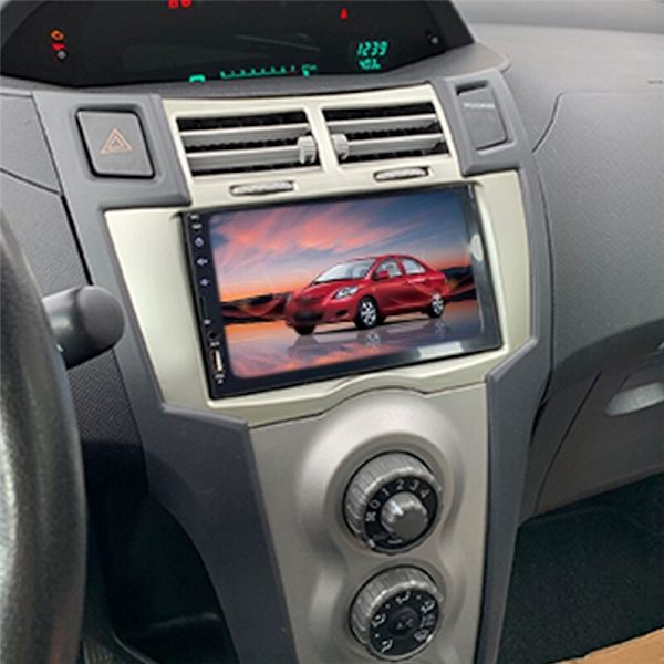 2 Din Bilradio Fascia for Yaris Vitz Platz 2005-2011 Dash Kit MP5 Stereo DVD Adapter Panel Ramme