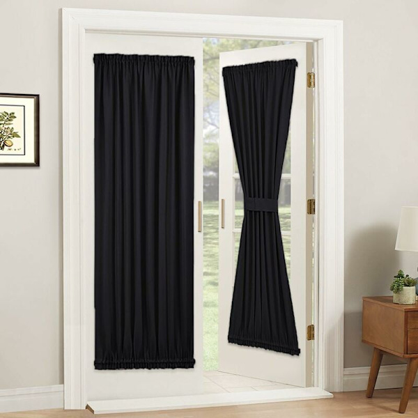1 Panel Skyvedørsgardin - Total Mørklegging Termisk Dørgardin Panel Blind og Skygge for Fransk Sidelys Dør - 52\" x 72\" 1 Panel - Bl
