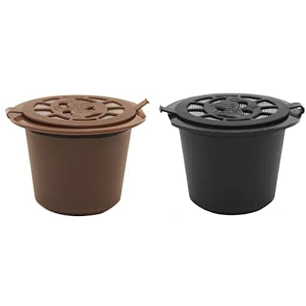 2 st återfyllningsbara kapslar för Line kaffemaskin och återanvändbara kapselkoppar
