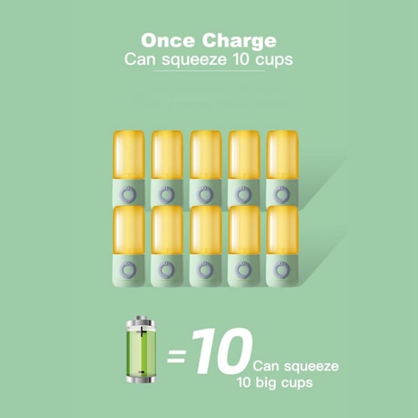 500ML bærbar blender 6 kutter mini juicer USB elektrisk blender frugt juicer til frugt og grøntsager juicer maskine-C