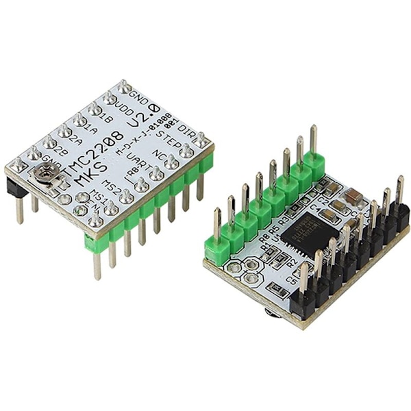 Ultratyst/Låg värme MKS TMC2208 V2.0 Steppermotordrivrutin för MKS SGen L V1.0/Gen L V2.0 Styrkort (5 st)