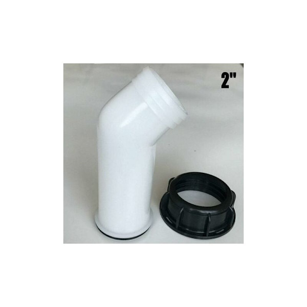 IBC Tankkrananslutning 1000L + Vattenförlängning Diameter 50mm Regnbevattning Passar för IBC-tankar
