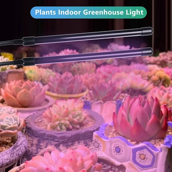 USB LED Inomhusväxtlampa, 40W Fullspektrum Phytolampor Solljus Vit för Växter Hemma Hydroponics Succulent Växthus