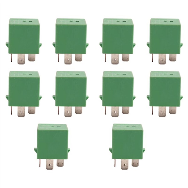 10X 12V 35A 5-nastainen jäähdyttimen tuuletinrele vihreä 6547TX 206 207 306 307 406 407 807
