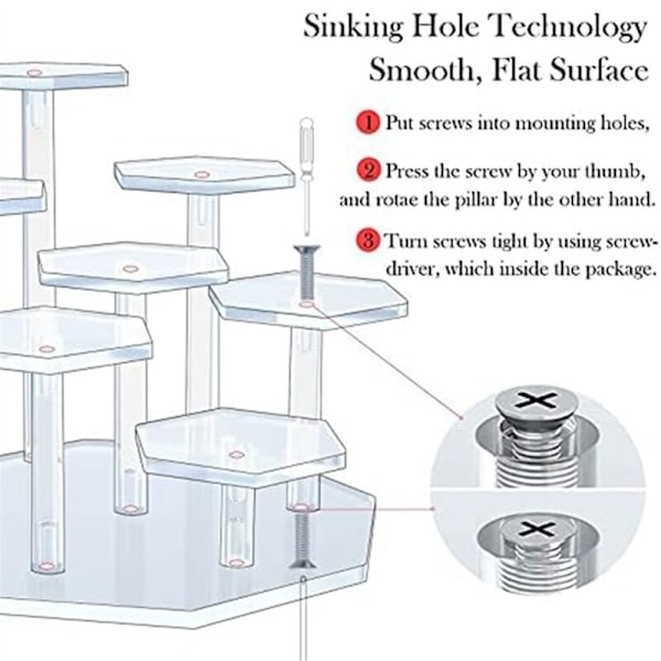 Akryl Displaystativ for Figurer, Samleobjekter, Dukker, Actionfigur Samling Organizer Holder, Samleobjekter Holder, A