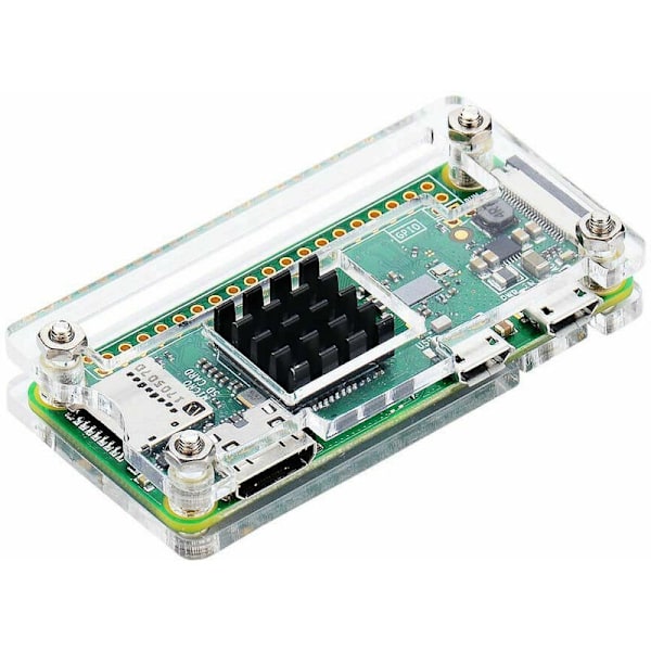 Akryyli 4-in-1-setti Zero W:lle ja Pi Zerolle, jäähdytyselementin kanssa