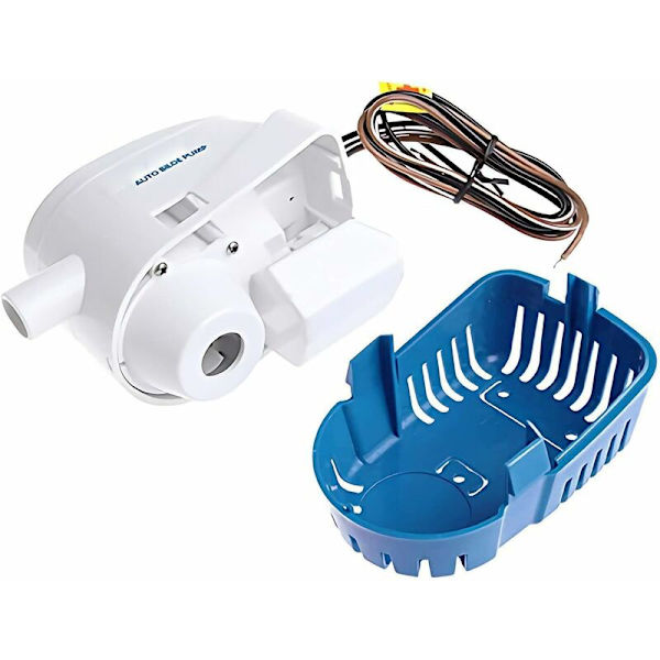 12V 1100GPH/ 70LPM Automatisk Lænsepumpe med Flydeskifte