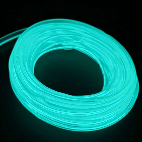 USB-kabel for bilinnredning, sykkelfestivaldekorasjon, LED-lysende elektroluminescerende ledningslys, kalde lys med drivlampe, glødesnor, 12V（
