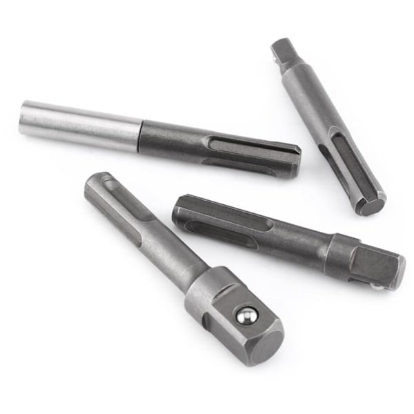SDS Plus Skaft Adapter till 1/4\" Hexfäste och 1/4\" 3/8\" 1/2\" Kvadratiska Borrbitar Förlängningskoppling