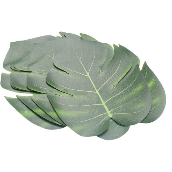 Kunstige palmeblad Tropiske planter Borddekorasjon Hawaii-tema Bursdagsfestdekorasjoner Blad 36 stk Grønn