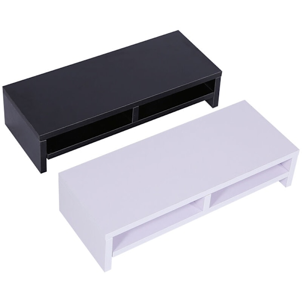 Skrivebordsmonitorholder LCD TV Laptop Stativ Computer Skærm Desk Hylde Desk Purplish Hvid