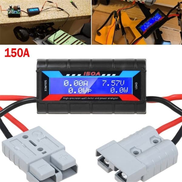 150A LCD Digital Ammeter, Power Analyzer, Solar Caravan Meter for Anderson Socket Tool, Biltilbehør