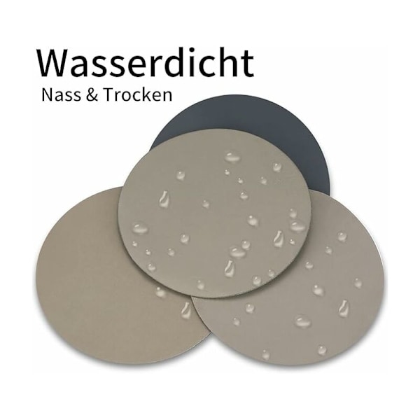24 x 125mm Runde Slibeskiver - Vådt og Tørt Sandpapir - Nem at Installere