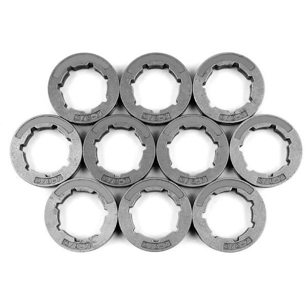 10 stk. 3/8 tommer 7T 22 mm kædesprocket til 266 268 272 280 285 288 355 362 372XP 380 385XP motorsav