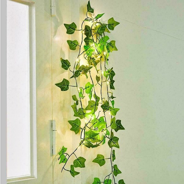 LED-valoketju Aurinkopaneelilla Kuparilankainen Puutarhajuhlat Valo Ulkokoriste DE, 2M 20LED-Vaaleanpunainen Wisteria