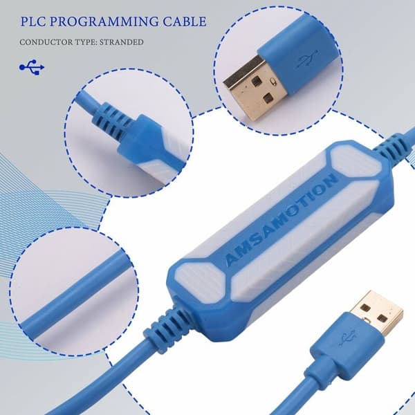 TSXPCX3030-C Twido-serie PLC-programmeringskabel, egnet TSXPCX3030-nedlastingskabel