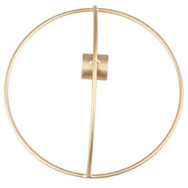 Europa 3D Metal Lysestage Lysestage Geometrisk Lysestage Dekoration (Guld)