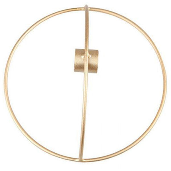 Europa 3D metalljusstake ljusstake geometrisk ljusstake dekoration (guld)