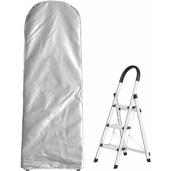 Foldbar Stigeskjul til Indendørs Støvbeskyttende Husholdnings Trinladder Dækker til Terrasse Have Udendørs Husholdnings Foldbar Trinladder Opbevaringspose Beskytter Furni