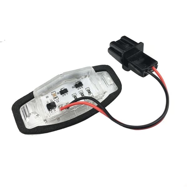 2 stk. Bil LED Nummerpladelampe Nummerpladelampe Til Accord Sort