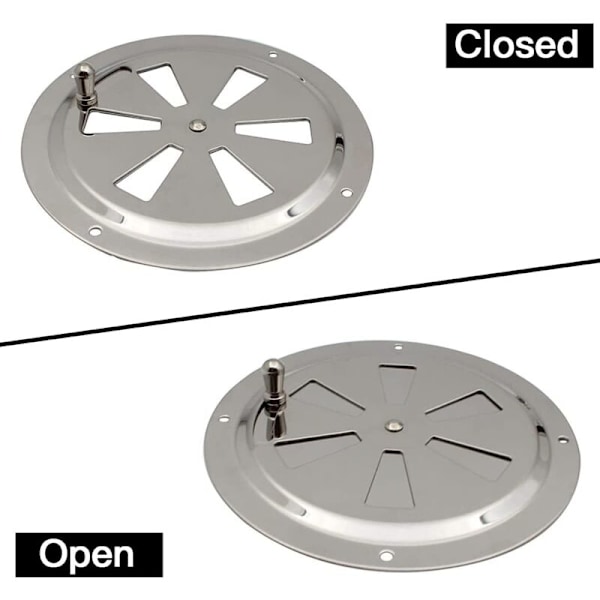 VMC Ventilationsgitter i Rustfrit Stål - Ventilationsåbning - Ventilationsgitter - Marine Yacht Ventilationsgitter - Rustfrit Stål Ventilatorplade