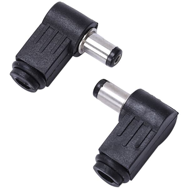 DC In-Line Plug Socket Vinkelhane Kontakt Hane 2.1Mm 5st