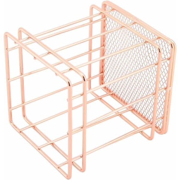 Förvaringskorg i roséguld (S-rektangulär)
