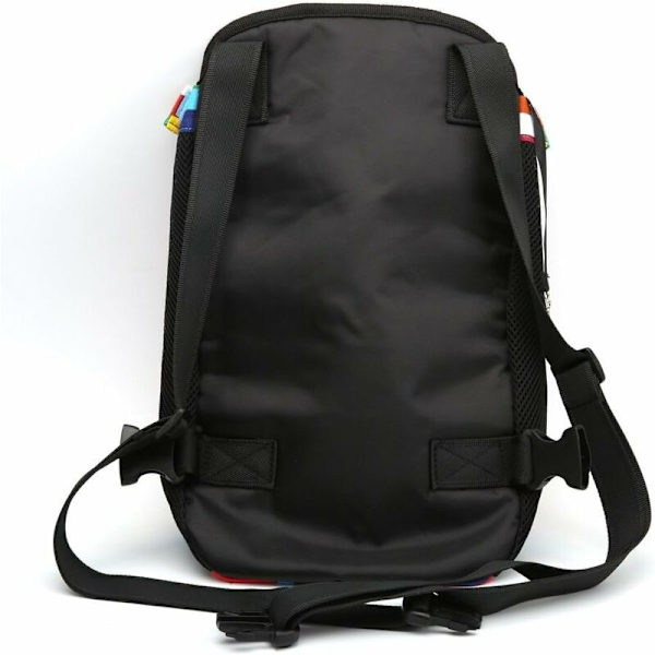 Legs-Out Front Pet Dog Carrier, Håndfri Justerbar Ryggsekk Reiseveske for Små og Mellomstore Hunder, Katter, Kaniner, Utendørs XL, farge striper