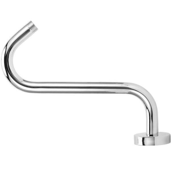 Skyve Dusjstang, S-formet NPT1/2 Dusjarm, 8 Tommer, Dusjhode i Rustfritt Stål med Elektroplettering, Fast Arm Tilbehør
