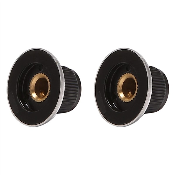 16 x Potentiometer-knappar i metall med fack 0-9 för 6 mm axelknopp
