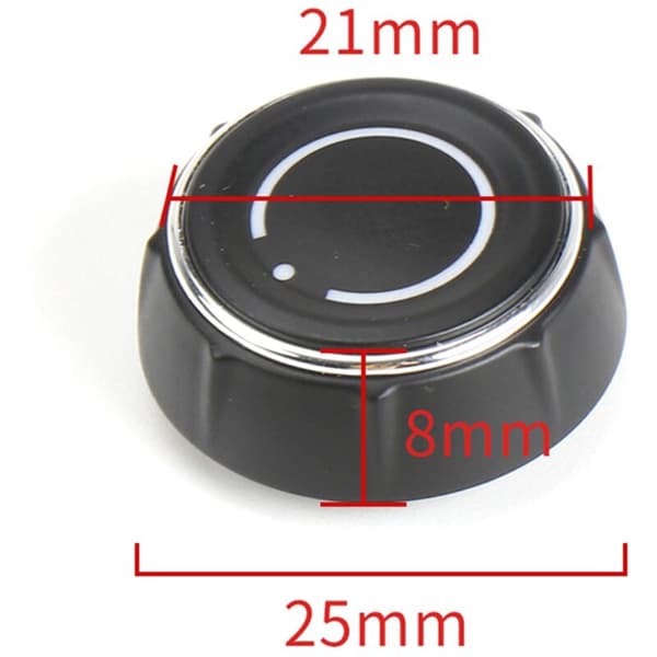 För- Center Console Audio Volume Knob Cover Switch CD Control 911 718 918 Vänster