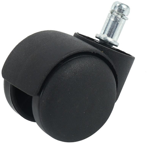 50mm Kontorstol Hjul - Sett med 5 - Svart