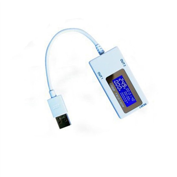 Mini Dubbel USB Spänningstestare USB Amperemeter Lasttestare Monitor USB Portar Digital Display DC 4-30V 0-5A 0-150W