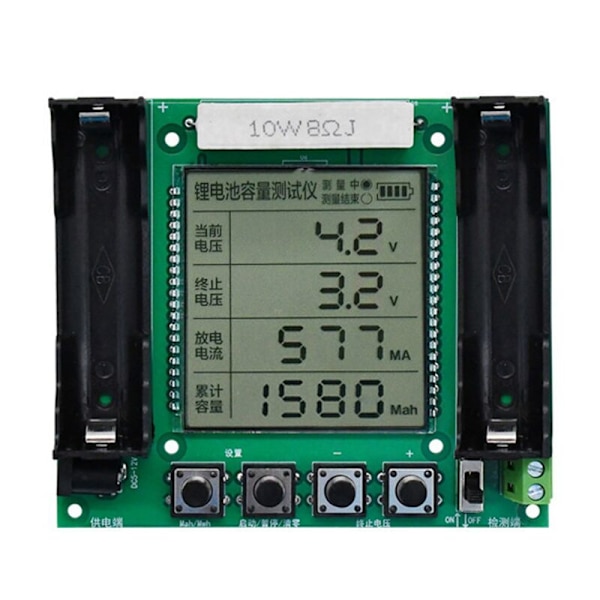 XH-M239 18650 Litiumbatteri Kapacitetstestare Modul med LCD-Skärm Hög Precision MaH/MwH Mätverktyg