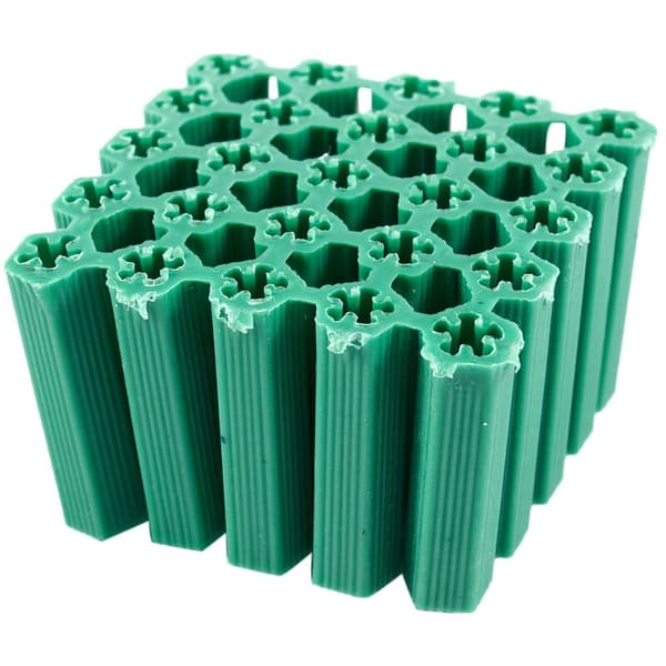 Antiskli Plast Ankelskrue Grønn 6 Mm 100 Stykker