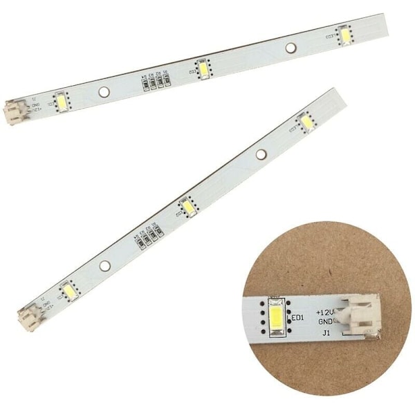 2x LED-lysstripe for kjøleskap og frysere Rongsheng Hisense Logik Mddz-162a 1629348