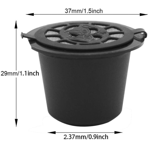 3 gjenbrukbare kapsler for kaffemaskin, gjenbrukbare kapsler, tomme kapsler