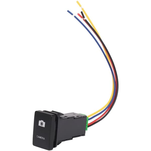 33X22Mm 12V Blå On/Off-afbryder Til Yaris Sort