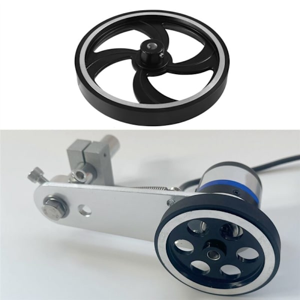 500 mm x 10 mm x 20 mm Industriel Aluminium Gummi Målehjul Encoder Tællerhjul til Industriel Encoder Tilbehør Encoderhjul