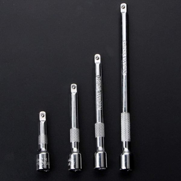 4 kpl jatkeita 1/4 tuuman naparuuviavaimelle 6,3 mm (Koko: 50 mm/70 mm/100 mm/150 mm)